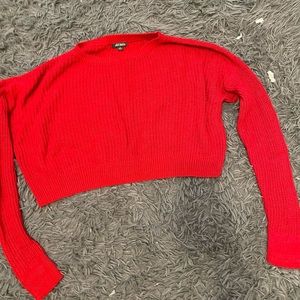 Wild  fable red cropped sweater